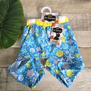 WOOF | Pet Swimsuit/Ocean Swim Trunks in Blue sz M